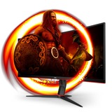 AOC CU34G2XE/BK, Gaming-Monitor 86 cm (34 Zoll), schwarz (matt)/rot, UWQHD, VA, Curved, 144Hz Panel