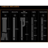 ASRock Challenger CL-650B 650W, PC-Netzteil schwarz, 2x PCIe, 650 Watt