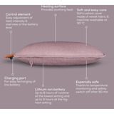 Beurer HK 77 Heaty lavender-lilac, Heizkissen lavendel, Cordbezug