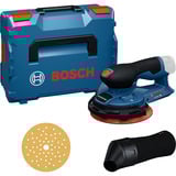 Bosch Akku-Exzenterschleifer GEX 12V-150-3 Professional solo, 12Volt blau/schwarz, ohne Akku und Ladegerät, in L-BOXX