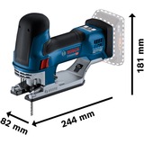 Bosch Akku-Stichsäge GST 18V-155 SC Professional solo, 18Volt blau/schwarz, ohne Akku und Ladegerät, in L-BOXX