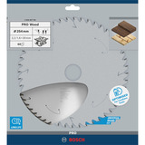 Bosch Professional PRO Wood cordless Kreissägeblatt, Ø 254mm, 60Z Bohrung 30mm, für Akku-Tischkreissägen