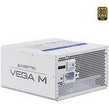 Chieftec Vega M 1000W White, PC-Netzteil weiß, 1x 12 Pin High Power GPU, 4x PCIe, Kabelmanagement, 1000 Watt