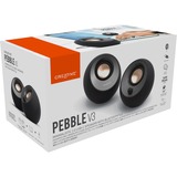 Creative Pebble V3 , PC-Lautsprecher schwarz, Bluetooth, USB-C, Klinke