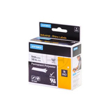 Dymo Rhino IND ORIGINAL Schriftband Polyester 9mm x 5,5m, schwarz auf weiß permanent klebend, 18482