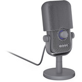 ENDORFY Solum Voice S Alt Gray, Mikrofon dunkelgrau, USB-C, RGB-Beleuchtung