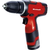 Einhell Akku-Bohrschrauber TH-CD 12-2 Li, 12Volt rot/schwarz, Li-Ionen Akku 1,3Ah