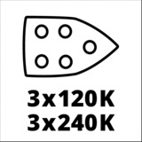 Einhell Akku-Multischleifer TE-OS 18/150 Li-Solo rot/schwarz, ohne Akku und Ladegerät