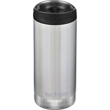 Klean Kanteen Trinkflasche TKWide VI vakuumisoliert, 355ml edelstahl (gebürstet), mit schwarzer Café Cap