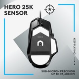 Logitech G502 X, Gaming-Maus schwarz, HERO 25K