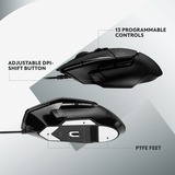 Logitech G502 X, Gaming-Maus schwarz, HERO 25K