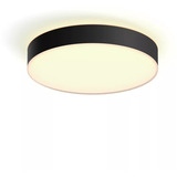 Philips HUE White Ambiance Enrave Deckenleuchte L, LED-Leuchte schwarz, inkl. Dimmschalter