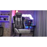 Aerocool DUKE, Gaming-Stuhl grau/schwarz, Ash Black