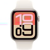 Apple Watch SE 3, Smartwatch silber, Aluminium, 44 mm, Sportarmband polarstern M/L