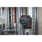 Bosch Akku-Kombilaser GCL 12V-50-22 CG Professional, Kreuzlinienlaser blau/schwarz, grüne Laserlinien und Lotpunkte, inkl. Drehhalterung RM 20