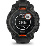 Garmin Instinct 3 Solar - 45 mm, Smartwatch Kohle/ Schwarz, Silikon-Armband