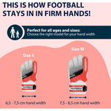 HUDORA Torwarthandschuhe für Kinder, rot, Gr. S rot/weiß, für Kinder ab 5 Jahren