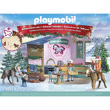 PLAYMOBIL 71952 Adventskalender: Weihnachtsbacken im Reitercafé, Konstruktionsspielzeug 