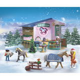 PLAYMOBIL 71952 Adventskalender: Weihnachtsbacken im Reitercafé, Konstruktionsspielzeug 