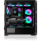 RAIJINTEK PONOS ULTRA MS4, Tower-Gehäuse schwarz, Seitenteil aus Tempered Glass
