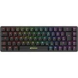 Sharkoon PureWriter W65, Tastatur schwarz, DE-Layout, Kailh Choc V2 Low Profile Brown