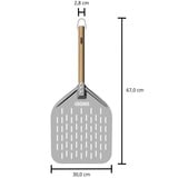 Unold Pizzaschieber 6881620, Grillbesteck holz/aluminium, für Pizzaofen Luigi