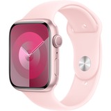 Apple Watch Series 9, Smartwatch rosa/rosé, Aluminium, 45 mm, Sportarmband