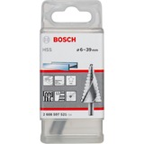 Bosch Professional HSS-Stufenbohrer, Ø 6mm - Ø 39mm 12 Stufen, mit Spiralnut