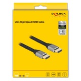 DeLOCK Ultra High Speed HDMI-Kabel 48 Gbps 8K 60Hz grau, 50cm
