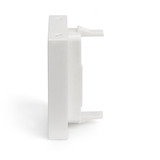 Digitus 45x45 mm Frontplatte für Kabelkanäle, Blende weiß, Mit Beschriftungsfeld 