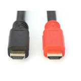Digitus HDMI High Speed Kabel, mit Verstärker schwarz/rot, 15 Meter