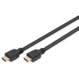 Digitus HDMI Ultra High Speed Anschlusskabel, mit Ethernet, UHD 8K schwarz, 1 Meter