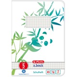 Herlitz Heft A5 16 Blatt Lineatur 05 GREENline Panda A5