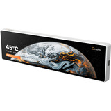 Ocypus Sigma ES916, Monitor 23.3 cm (9.16 Zoll), weiß, Einbau im PC-Gehäuse oder als eigenständiger Desktop-Monitor.