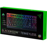 Razer Blackwidow V3 Tenkeyless, Gaming-Tastatur schwarz, DE-Layout, Razer Green