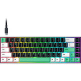Razer Reclusa X Mini 65, Gaming-Tastatur schwarz/mehrfarbig, DE-Layout, Razer Orange Gen-3