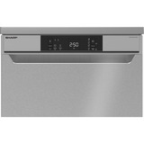 SHARP QW-NA1CF47DS-DE  , Spülmaschine silber, 60 cm