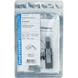 SMARTKEEPER ESSENTIAL DisplayPort Lock (DL04) + Lock Key Mini (U04), Einsteckschloss Farbcode Grau, 4 Stück + 1 Schlüssel