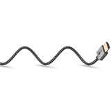 goobay Plus Slim High-Speed-HDMI-Kabel mit Ethernet, 8K @ 60Hz grau, 2 Meter