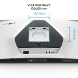 BenQ EX271UZ MOBIUZ QD-OLED, Gaming-Monitor 67.3 cm (26.5 Zoll), weiß/schwarz, UltraHD/4K, HDMI, DP, USB-C, FreeSync Premium Pro, 240Hz Panel