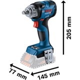 Bosch Akku-Schlagschrauber GDS 18V-330 HC Professional, 18Volt blau, 2x Li-Ionen Akku 5,0Ah, in L-BOXX