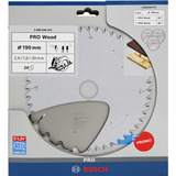 Bosch Professional PRO Wood Kreissägeblatt 190 mm 3 Stück, Promo-Pack