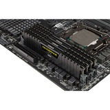 Corsair DIMM 64 GB DDR4-2400 (4x 16 GB) Quad-Kit, Arbeitsspeicher schwarz, CMK64GX4M4A2400C14, Vengeance LPX, INTEL XMP