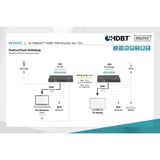 Digitus 4K HDBaseT HDMI KVM Extender Set, HDMI Verlängerung schwarz, 70 m