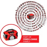 EINHELL Power X-Change Akku-Kompressor PRESSITO 18/21, 18Volt rot/schwarz, ohne Akku und Ladegerät