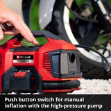 EINHELL Power X-Change Akku-Kompressor PRESSITO 18/21, 18Volt rot/schwarz, ohne Akku und Ladegerät