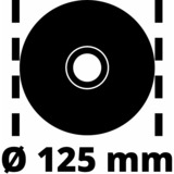 Einhell Winkelschleifer TC-AG 125/850 rot/schwarz, 850 Watt