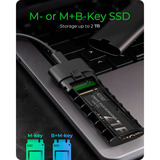 ICY BOX Spade Case 1806, Laufwerksgehäuse schwarz, mit USB 3.2 Gen 2 Type-C