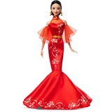 Mattel Barbie Signature Lunar New Year mit Qipao und goldenen Accessories, Puppe 