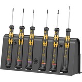 Wera Kraftform Micro 6 ESD Smartphone-Reparaturset 1, Schraubendreher schwarz/gelb, mit Rack